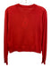 Splendid Size XS Red Orange Viscose Blend Long Sleeve Buttons Cardigan Red Orange / XS