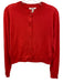 Splendid Size XS Red Orange Viscose Blend Long Sleeve Buttons Cardigan Red Orange / XS