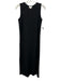 Le AL.X Size XS Black Cotton Blend Ribbed Sleeveless Round Neck Sheath Dress Black / XS