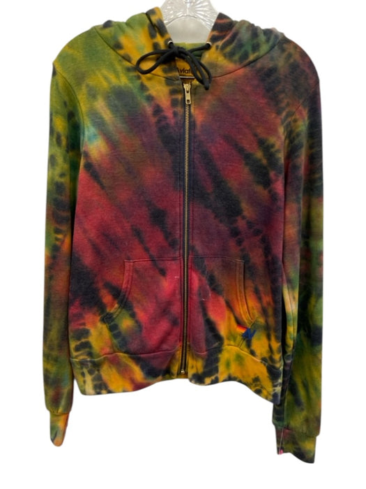 Aviator Nation Size S Green, Purple, Blue Cotton Blend Hoodie Tie Dye Pant Set Green, Purple, Blue / S