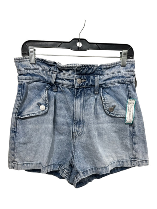 Veronica Beard Size 29 Med Wash Cotton Denim Paperbag Waist Zip & Button Shorts Med Wash / 29