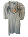 Prairie Underground Size S Cream & Black Cotton Short Sleeve Striped Bows Dress Cream & Black / S