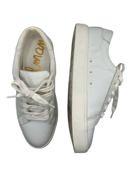 Sam Edelman Shoe Size 6.5 White Leather Athletic Sneakers White / 6.5