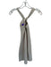 Babaton Size XXS Ivory Nylon Blend Ribbed Halter Neck Mini Dress Ivory / XXS