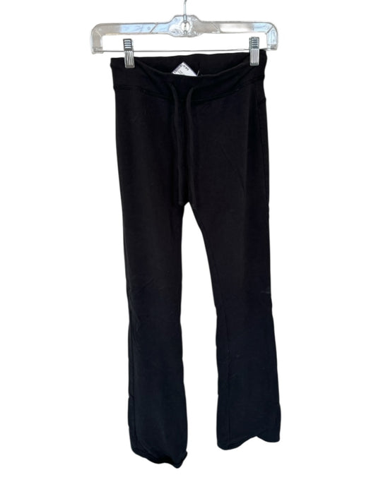 Alo Size Est XS Black Drawstring Flare Athletic Sweatpants Black / Est XS