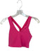 Alo Size XS Pink razor back V Neck Sports Bra Athletic Top Pink / XS