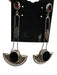 Silver, Black & Red 925 Silver Semi Precious Stone Geometric drop Earrings Silver, Black & Red