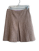 Elie Tahari Size M Tan & Lavender Tweed Pleated Side Zip Above Knee Skirt Tan & Lavender / M