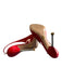 Prada Shoe Size 37 Red Patent Leather silver tone hardware Almond Toe Pumps Red / 37