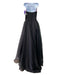 Vera Wang White Size 6 Black Polyester Organza Tulle Strapless Gown Dress Black / 6