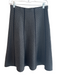 Milano Size M Grey & Black Viscose Elastic Waist Herringbone A Line Skirt Grey & Black / M