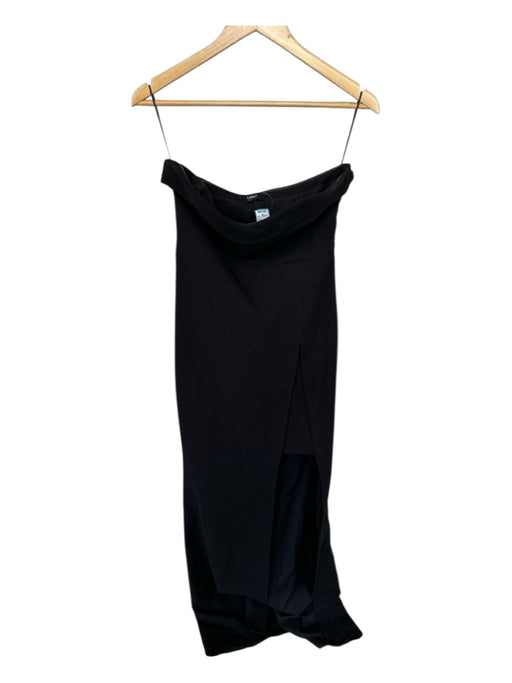 Likely Size 6 Black Strapless High SLit Gown Black / 6