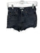 Agolde Size 23 Black Organic Cotton High Waist Button Fly Cut Off Denim Shorts Black / 23