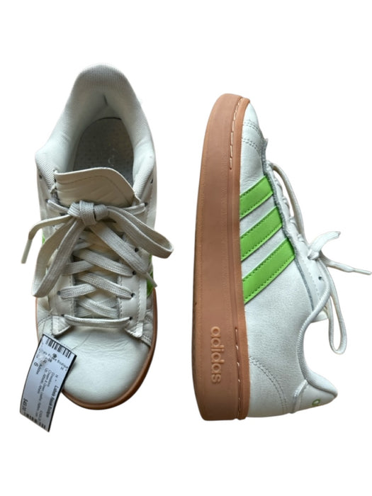 Adidas Shoe Size 6 Cream & Green Leather Platform Lace Up Athletic Sneakers Cream & Green / 6