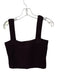 Vince Size M Maroon Wool & Cashmere Sleeveless Loose Knit Square Neck Sweater Maroon / M