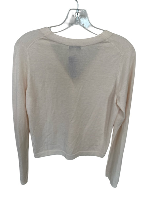 Vince Size M Ballet Pink Wool Blend Button Up V Neck Long Sleeve Sweater Ballet Pink / M