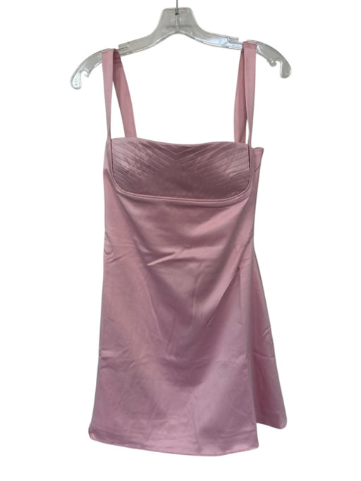 House of CB Size M Pink Polyester Mini Square Neck Bust Detail Back Zip Dress Pink / M