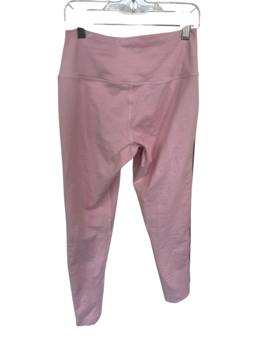 Set Active Size M Pink & Burgundy Polyester Blend Stripe Detail Leggings Pink & Burgundy / M