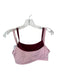 Set Active Size M Pink & Burgundy Polyester Blend Double Strap Logo Detail Top Pink & Burgundy / M