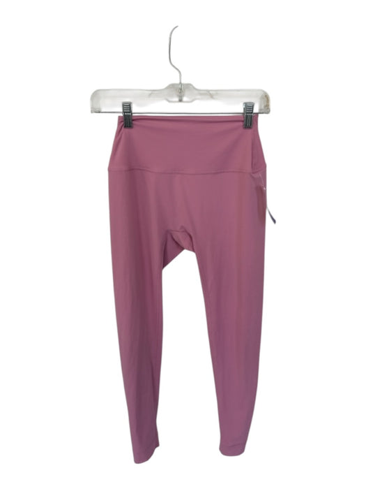 Set Active Size M Pink Nylon Blend Ankle Length Athletic Leggings Pink / M