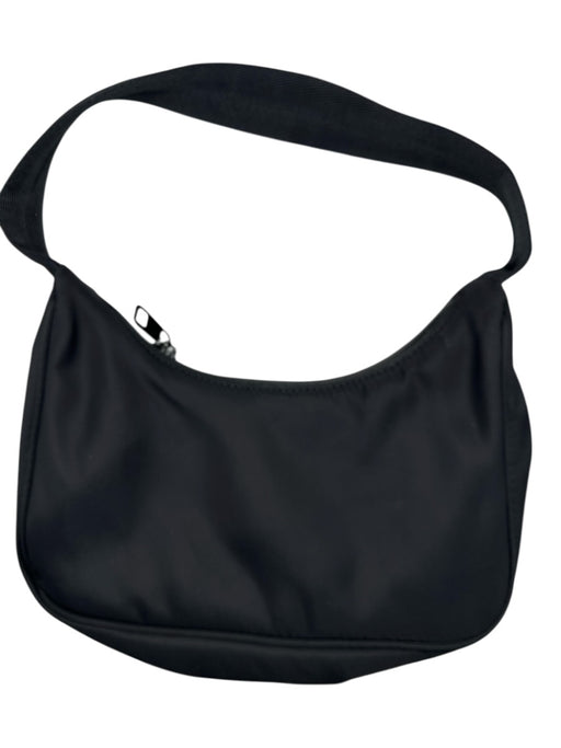Sunday best Black Nylon Top Handle Zip Close Shoulder Bag Bag Black / S