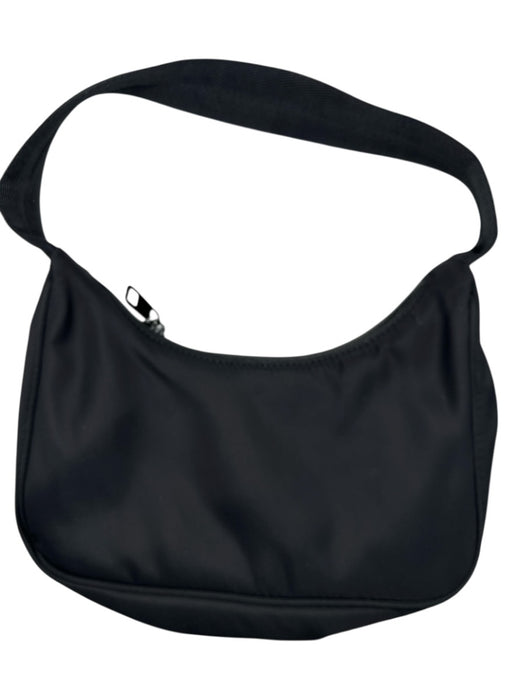 Sunday best Black Nylon Top Handle Zip Close Shoulder Bag Bag Black / S