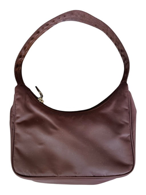 Sunday best Maroon Nylon Top Handle Zip Close Shoulder Bag Bag Maroon / S