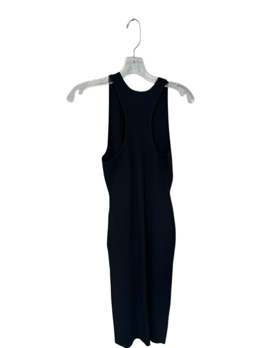 Rag & Bone Size M Black Viscose Blend Sleeveless Ribbed Maxi Dress Black / M