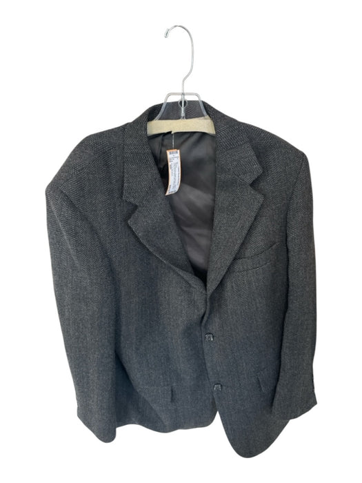 Brooks Brothers Gray & Brown Wool Chevron 3 Button Sport Coat Men's Blazer Gray & Brown / 42R