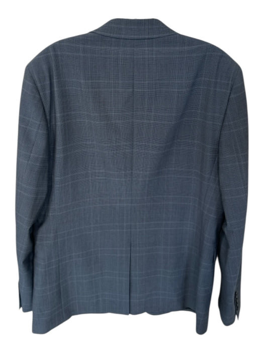 Theory Gray Wool Blend Plaid 2 Button Men's Blazer Gray / 42R