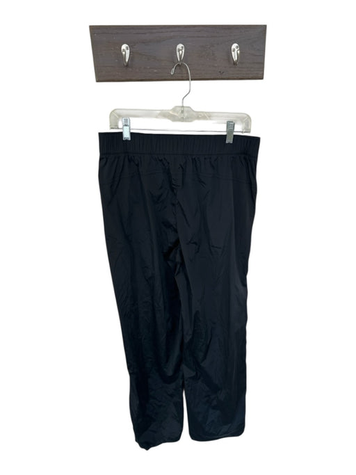 Athleta Size MT Black Nylon Elastic Waist Wide Leg Athletic Pants Black / MT