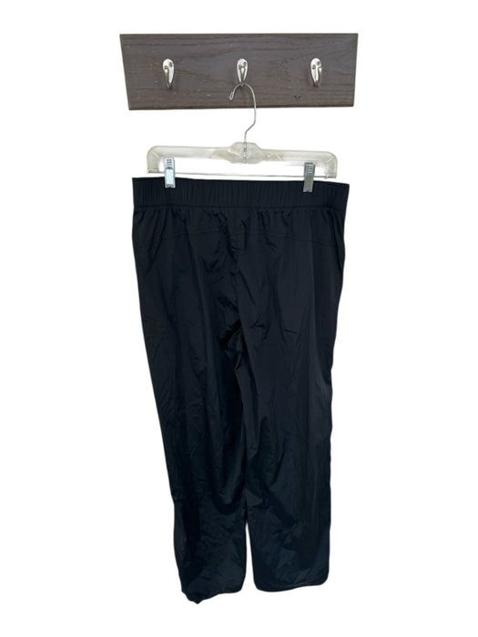 Athleta Size MT Black Nylon Elastic Waist Wide Leg Athletic Pants Black / MT