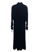 Pomander Place Size XL Black Polyester Velvet Rouched Long Sleeve Back Zip Dress Black / XL