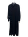 Pomander Place Size XL Black Polyester Velvet Rouched Long Sleeve Back Zip Dress Black / XL