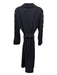 Tuckernuck Size XL Black Polyester Button Up Long Sleeve Collar Dress Black / XL