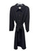 Tuckernuck Size XL Black Polyester Button Up Long Sleeve Collar Dress Black / XL
