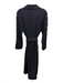 Tuckernuck Size XL Black Polyester Button Up Long Sleeve Collar Dress Black / XL