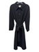 Tuckernuck Size XL Black Polyester Button Up Long Sleeve Collar Dress Black / XL