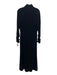 Pomander Place Size XL Black Polyester Velvet Rouched Long Sleeve Back Zip Dress Black / XL