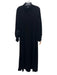 Pomander Place Size XL Black Polyester Velvet Rouched Long Sleeve Back Zip Dress Black / XL