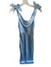 Billy J Size 6 Baby Blue Polyester Tie Strap Cowl Neck Side Zip Gown Baby Blue / 6