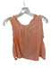 Free People Size XS Orange Cotton Sleeveless Lace Detail Buttons Top Orange / XS