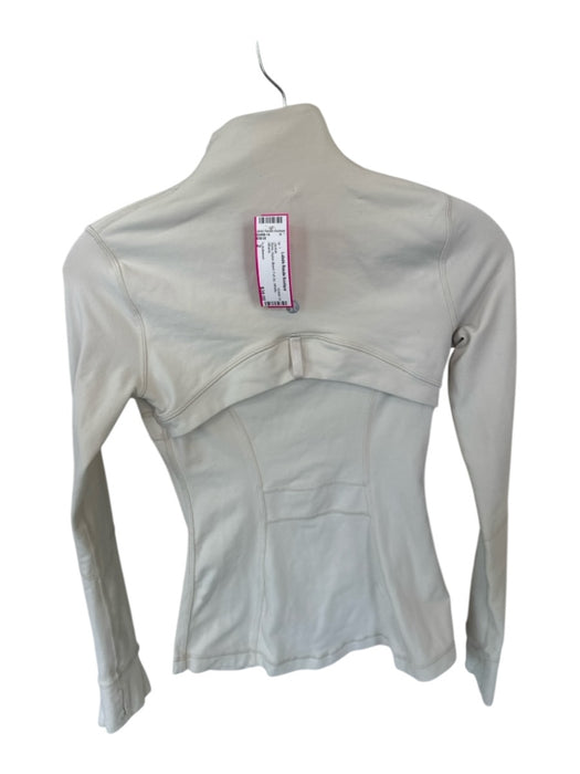 Lululemon Size 2 Bone Nylon Blend Full Zip Athletic Jacket Bone / 2