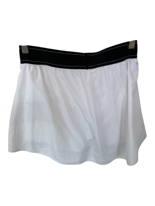 Alo Size Est S White & Black Waist Band Athletic Skort White & Black / Est S