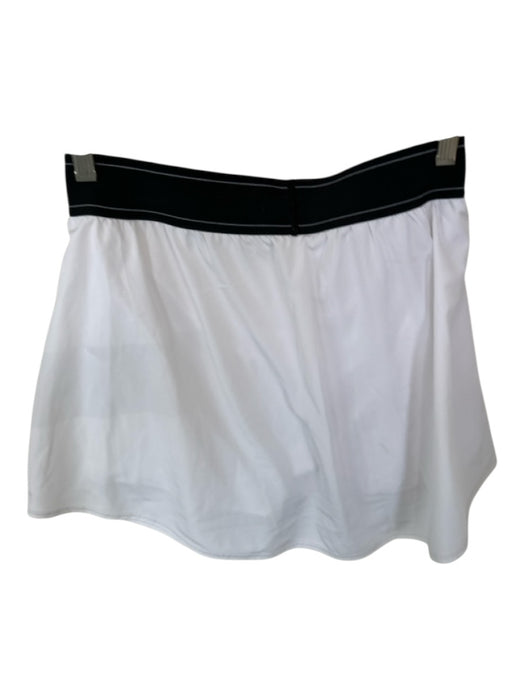 Alo Size Est S White & Black Waist Band Athletic Skort White & Black / Est S