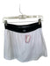 Alo Size Est S White & Black Waist Band Athletic Skort White & Black / Est S