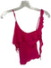 Free People Size XS Pink Nylon Spaghetti Strap Flower Application Top Pink / XS