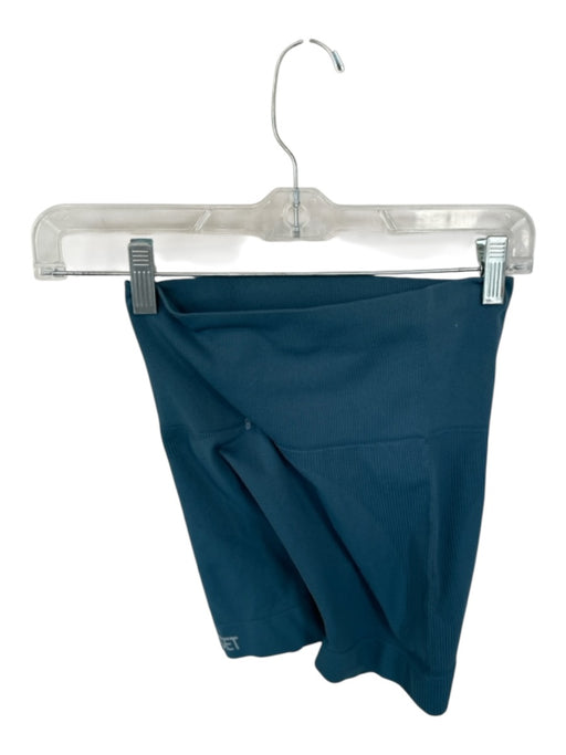 Set Active Size XS Teal Nylon Blend High Waist Bike Short Athletic Shorts Teal / XS