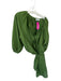 Mikoh Size 1/S Olive Green Cotton Long Balloon Sleeve Button Down Oversize Dress Olive Green / 1/S
