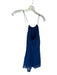 Banana Republic Size XS Navy Ramie Halter Neck Low Back Dress Navy / XS